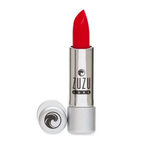 Zuzu Luxe Lip Color Lipstick (Starlet - Candy Apple Red/Cool Crème), Natural Ultra-Hydrating Lipstick, Paraben Free, Vegan, Gluten-free, Cruelty-free, Non GMO, 0.13 oz