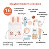 Mentari Toys - Bunny Make Up Set - 10 Pc Wooden Pretend Play Beauty Kit with Bunny Storage Bag - Role Play Toy with Realistic Pieces - Inspire Creativity and Imagination - Age 3+