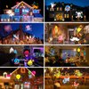 Christmas Lights Projector,Waterproof IP65 Indoor Motion Remote Control 10W LED Projector, 16 Slides Holiday Light Party Outdoor Garden House Apartment Kids Room Night Light