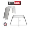 Tough Grade Aluminum Smooth Flat Top Fender 10" X 36" X 18" | Car Hauler Trailer | Cargo Trailer | Utility Trailer | Landscape Trailer