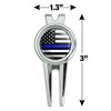 GRAPHICS & MORE Thin Blue Line American Flag Golf Divot Repair Tool and Ball Marker
