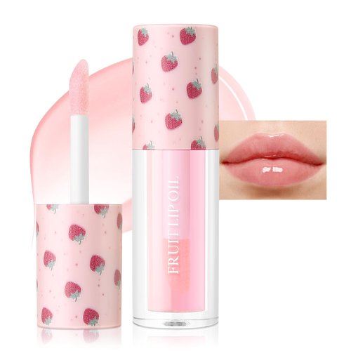 AFGHOUZ Lip Oil Makeup, Clear Lip Gloss, Nude Lipstick Balm, Plumper Lip Gloss Stain, Lipgloss Tint for Women