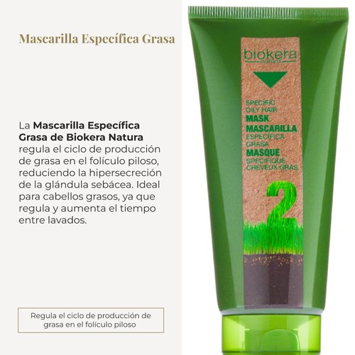 Salerm Biokera Natura Specific Oily Hair Mask, 6.9 Ounce