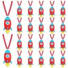 KeeStar 24 Pack Rocket Necklace Party Favors for Baby Shower, Birthday Party Goodie Bag Fillers, School Carnival Rewards, Photography Props, Home Decorations, Classroom Prize