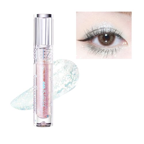 Quxunzzz Liquid Glitter Eyeshadow, Metallic Glitter Shimmer Eye Looks Waterproof Long Lasting Quick-Drying Sparkling Eye Shadow Makeup Liquid Glitter eyeliner #229