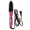 Curling Iron Brush, Folding Electric Hair Curler Heated Curling Wand Styler Hot Comb Brush Ceramic Coating Portable Hair Dressing Beauty Tool for Home Professional Salon(American