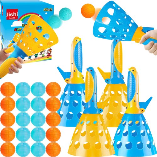 Jishi Pop Pass Catch Ball Game Toys, Outdoor Indoor Games Activities for Kids Backyard Beach Birthday Party Gifts, Summer Fun Sports Toys for Kids Ages 3 4 5 6 8 12+ Years Old Boys Girls Adults Family