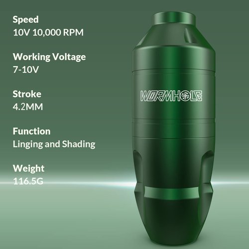 Wireless Tattoo Kit Wormhole Tattoo Kit Tattoo Gun Kit Tattoo Machine Kit Complete Tattoo Pen Kit with Accessories Gift for WTK115