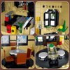 City Cafe Building Blocks Set with LED,1413pcs Mini Bricks for Adults and Teen 14+ (Not Compatible with Lego)