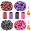 Rolybag Sanding Bands for Nail Drill Nail Sanding Bands Professional Sanding bit Nails 240 Pieces 4 Color Coarse Fine Grit Efile Sand Set 80#120#180#240# 2 Pieces Nail Drill Bits
