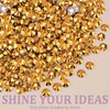 Resin Jelly Rhinestones for Crafting with B7000 Jewelry Glue, 2 Boxes Gold Flatback Crystals with 2Pcs 10ml Glue, Bedazzling Non Hotfix Gems for DIY Tumblers Clothing Shoes Manicure