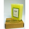 AyuRoots Ayurvedic Basil Soap Bar, 3.88 oz of naturally handmade vegan soap for the face and body crafted with authentic Indian craftsmanship.