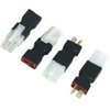 2 Pair ShareGoo Adapter Compatible with Big Tamiya Style to Deans T Style Plug Female Male Adapter for RC FPV Drone Car Truck Lipo NiMH Battery Charger ESC