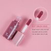 10 Colors Lip Tint Stain Set,Tint Stain Plumping Mini Liquid Lipstick, Watery Finish Lip Tint Stain Korean Lip Gloss,Long lasting Non-Stick Cup Waterproof, High Pigment, Vivid Color, Lip Tint Makeup