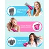 Wavytalk Negative Ions Hair Dryer Professional 1875 Watt Blow Dryer with Concentrator Diffuser and Nozzle Comb Fast Drying Light and Quiet with Ceramic Technology for All Hair Types Hot Pink