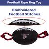 Pets First NFL Atlanta Falcons Football Dog Toy, Tough Quality Nylon Materials, Strong Pull Ropes, Inner Squeaker, NFL Team Color