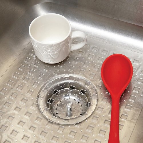 Better Houseware Sink Mat - Small Crystal Clear PVC Sink Protector by Better Housewares (Size 12 x 10.5)