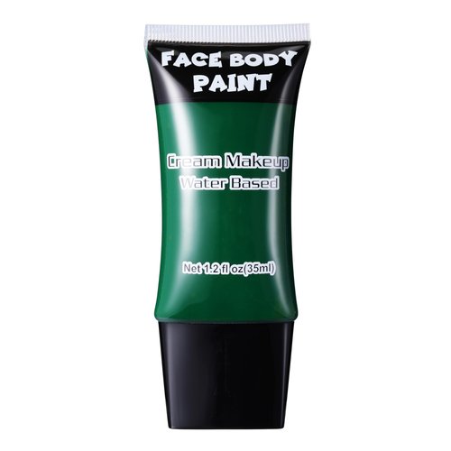 DALVGFN Witch Green Face Paint, Professional Face Painting Kit, Cream FX Water Based Body Paint, Full Coverage Foundation Makeup, Non Toxic SFX Makeup For Halloween Frankenstein Monster Grinch Orcs
