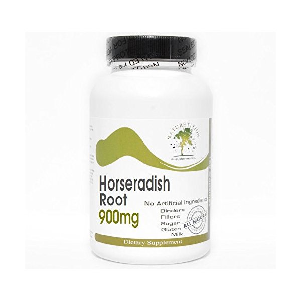 Naturetition Supplements Horseradish Root 900mg ~ 180 Capsules - No Additives