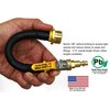 Vibrant Yard Co. LLC Winterize RV, Motorhome, Boat, Camper, and Travel Trailer: Air Compressor Quick-Connect Plug to Male Garden Hose Faucet Blow Out Adapter with Valve (Lead-Free Brass), 10.5" Long