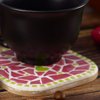 Make Your Own Coasters Mosaic Craft Kit for All Skill Levels 2 Pieces Buttercup Yellow 10 cm