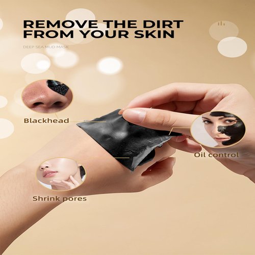 Grospe Deep Sea Mud Mask – Unisex Deep Cleansing Face Mask for All Skin Types Dead Sea Mud Mask Pore Tightening Blackhead Removal and Oil-Water Balance Super Strong Adsorption 10.5Oz