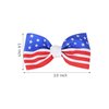 sorkwo 21 Pcs American Flag Hair Bow Patriotic Hair Bow InDependence Day Bow Ribbon Hair Clips, Handmade Grosgrain Ribbon Alligator Clip Hair Accessories for Gift