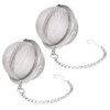 2Pcs Stainless Steel Tea Ball, 2.04 Inch Mesh Tea Infuser Strainers, Premium Tea Filter Tea Interval Diffuser for Loose Leaf Tea and Seasoning Spices