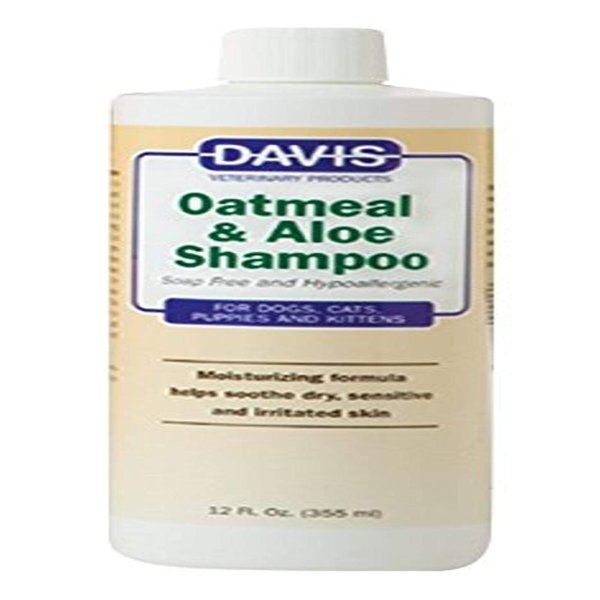 Davis Oatmeal and Aloe Dog and Cat Shampoo, 12-Ounce