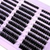HBZGTLAD Fluffy Cluster Lashes 40D60D80D100D120D Natural Thick Eyelash Clusters D Curl Individual Lashes DIY Eyelashes Extension (300pcs80D100D120D)