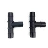 KDP Automotive Heater Hose Connector, 3/4"X 3/4"X3/4“ Barb Tee Glass Filled Nylon PA66-GF33 Fitting for Heat/Coolant Vacuum line and Rubber Hose Black Air/Fuel/Water (Pack of 2)