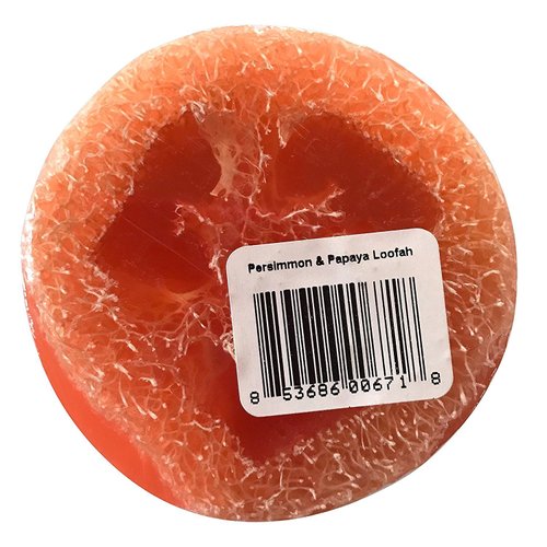 Bubble Shack Hawaii Persimmon and Papaya Loofah Lather Soap Bar