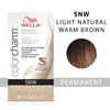 WELLA Color Charm Permanent Liquid Hair Color for Gray Coverage, 5NW Light Natural Warm Brown