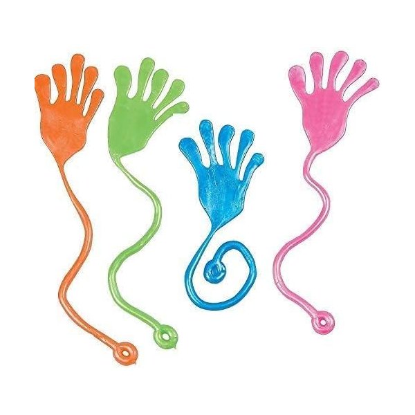 Tuko 20PCS Sticky Hands, Sticky Finger, Kids' Party Favor Sets， Fun Toys, Wacky Fun Stretchy Sticky Hands, Party Favors, Birthday Parties, Toys for Sensory Kids,20PCS