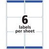 Avery Printable Shipping Labels with Sure Feed, 3-1/3" x 4", Matte Clear, 300 Blank Mailing Labels (5664)