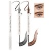 Black Brown Waterproof Eyebrow Pencil and Tinted Brow Gel 2-In-1, Long Lasting Eyebrow Gel Tinted Smudge-Proof,Precision Felt Tip Micro Brow Pen Liquid Eyeliner, Lifting Snatching Eye Makeup for Women