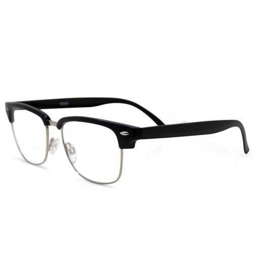 In Style Eyes Selleck Classic Bifocal Reading Glasses - Full-Rimmed, Browline Frame - Non-Polarized Lens - Black - 3.25x