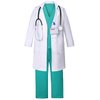 Gortykor Doctor Costume for Kids Doctor Lab Coat Doctor Dress up for Boys Girls Halloween Dress Up(8-9 Years)