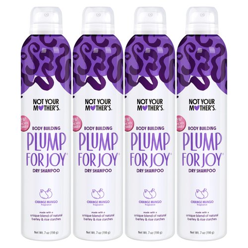 Not Your Mother's Plump for Joy Dry Shampoo - (4-Pack) 7 oz - Dry Shampoo Instantly Absorbs Oil - Hair Essentials for All Hair Types