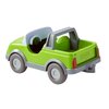HABA Little Friends Out and About Playset with 2 Toy Figures and Green Momentum Motor Vehicle