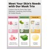 [K Beauty Snp] Supercharged Sheet Mask Set | Variety Sheet of 4-Collagen, 4-Aloe, 4-Rose Face Mask Sheet | Facial Mask for Hydrating and Moisturizing | Korean Skincare Gift Set | 12 Sheets