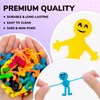 Bulk Toys - 2.5 Inch Stretchy Emoji Toys - Figurines for Kids - 50 Pcs Small Figurines for Party Favors - Fillers Goodie Bag Supplies - Pinata Stuffers - Bulk Gifts for Kids - Vending Machine Toy