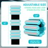 SOLY Wrist Ankle Weights for Women, Wearable Strong Arm & Leg Weights,Adjustable Wrist Weighted Bracelet for Yoga,Aerobics,Barre,Dance,Set of 2 (0.5LB Each)