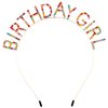 DOINIDAMI Birthday Girl Headbands Birthday Tiara for Women Happy Birthday Girl Headpiece Sweet Princess Rhinestone Crystal Diamond Birthday Hair Band Hair Hoop (Colorful)