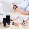 Rimyam Magnetic Phone Ring Holder for MagSafe Removable Finger Ring Grip Kickstand Cellphone Stand Mag Safe Accessories for iPhone16/15/14/13/12 Series Black
