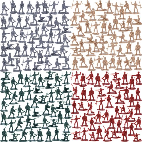 AMOR PRESENT 120PCS Army Toys Military Set, Army Men Soldier Playset Plastic Toy Soldiers Figures Military Action Figure for Adult Kids Boys Girls