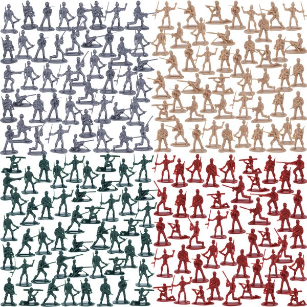 AMOR PRESENT 120PCS Army Toys Military Set, Army Men Soldier Playset Plastic Toy Soldiers Figures Military Action Figure for Adult Kids Boys Girls