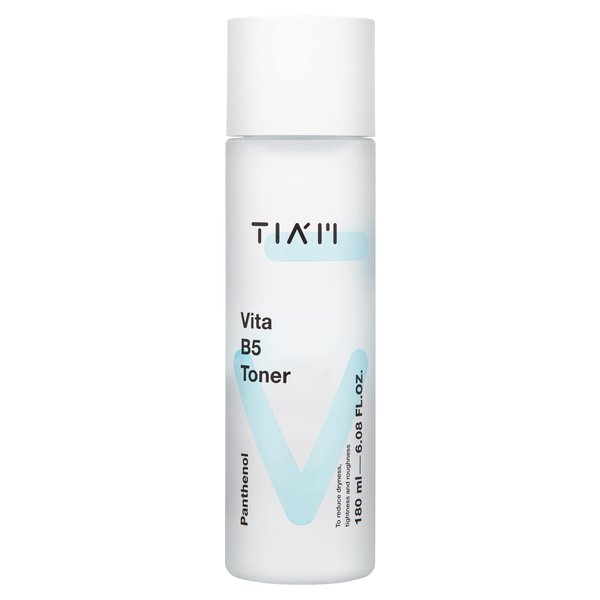 TIAM Vita B5 Toner, Deep Hydrating Toner Korean, Low pH Toner for Dry Sensitive Skin, Toner for Combination Skin, b5 Vitamin, Alcohol Free, Fragrance Free, 6.1 Fl Oz