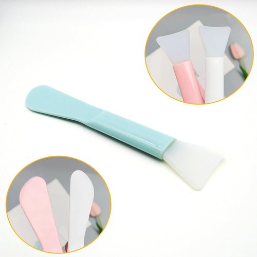 Wopanxye 6 Pack Soft Silicone Facial Mask Applicator, Reusable Makeup Face Mask Brush Spatula, Plastic Washable Beauty Cosmetic Tools for Clay, Cream, Gel, Mud, DIY Mixing, Skincare, Sampling, Waxing