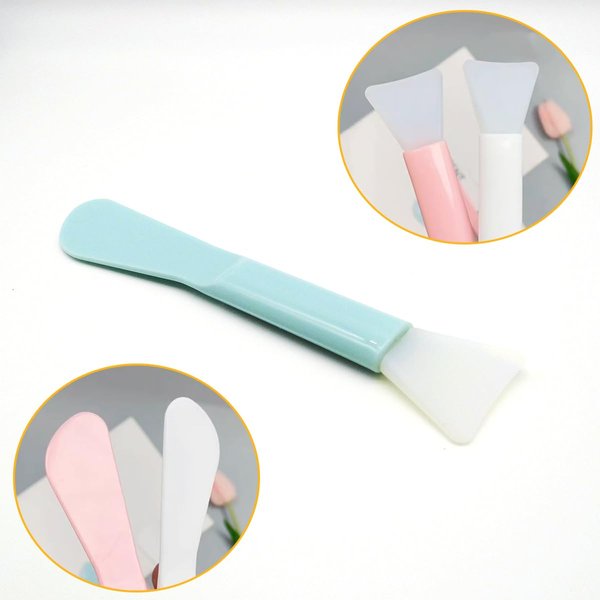 Wopanxye 6 Pack Soft Silicone Facial Mask Applicator, Reusable Makeup Face Mask Brush Spatula, Plastic Washable Beauty Cosmetic Tools for Clay, Cream, Gel, Mud, DIY Mixing, Skincare, Sampling, Waxing